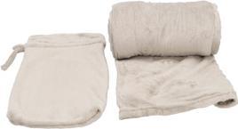 Actual product image Atmosphera Plaid Row 150X200Cm Beige Polyester 100% Recycle (150 x 200 cm)