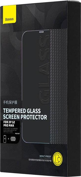 Image du produit Baseus Verre trempé HD Schott avec filtre anti-poussière pour iPhone 12 Pro Max (1 pièce(s), Apple iPhone 12 Pro Max)