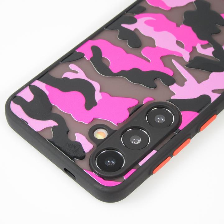 Produktbild PhoneLook Hülle Semi Transparent blurry Design Camouglage t (Samsung Galaxy S24)