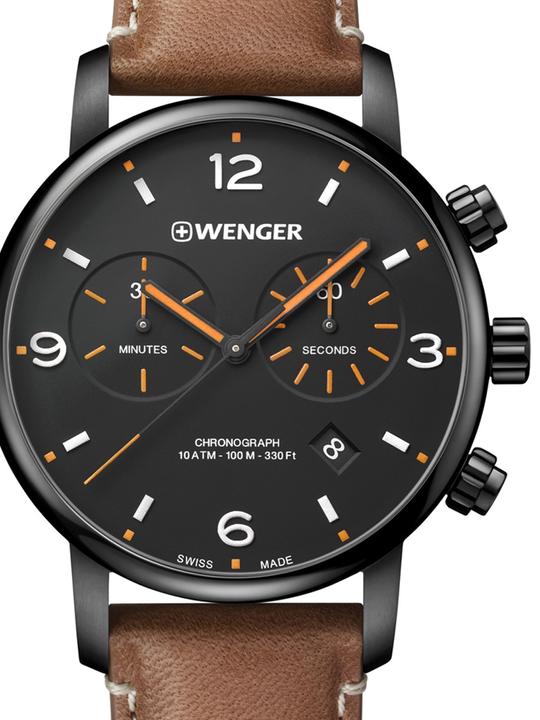 Wenger Urban Metropolitan (Chronograph, Analoguhr, Swiss Made, 44 mm)