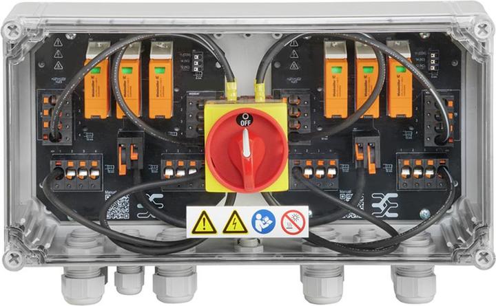 Image du produit Weidmüller Boîte de jonction de générateur PV Next pour onduleurs string avec 2 MPPT DC 3I 3O (Fiche solaire)