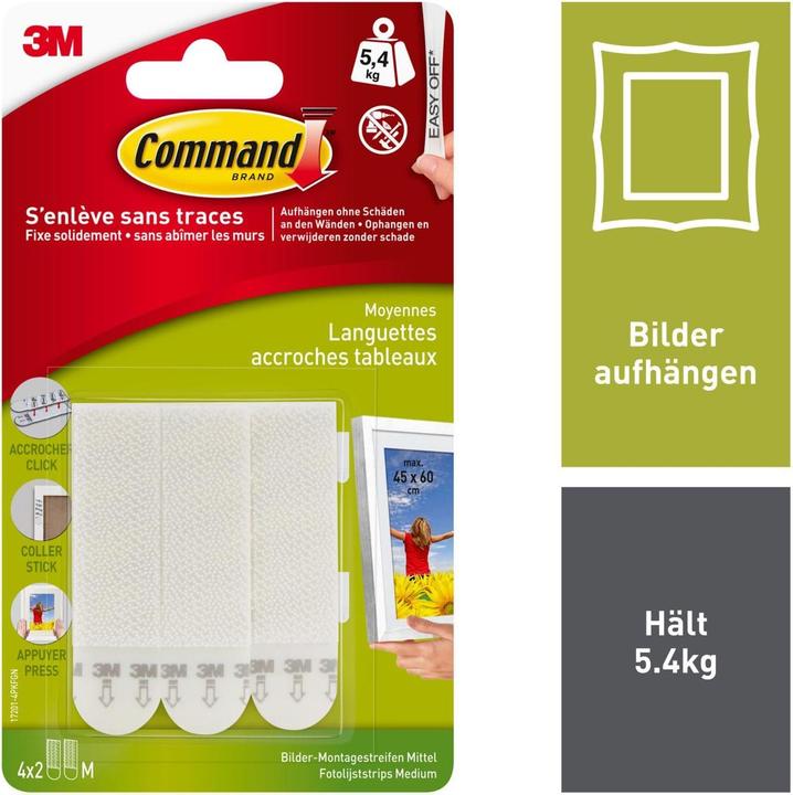 Produktbild Command Bildermontage Strips M (5.40 kg)