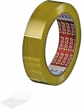 tesa ® Film adhésif 04104 19 mmx66 m (lxL) adhésif simple face avec solvant PVC transparent (19 mm)