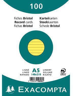 Produktbild Exacompta Karteikarten (148 x 210 mm, 205 g/m², 100 x)