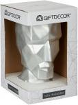 Immagine prodotto Giftdecor vaso faccia 3d argento (1 x)