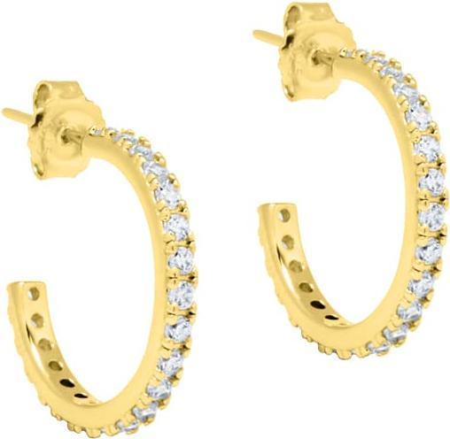 Candy Creolen Kiki L, 925 Sterling Silber, vergoldet (18k vergoldet, 925er Sterling Silber)