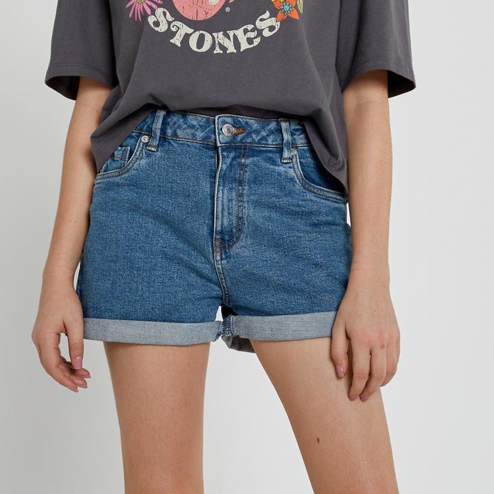 La Redoute Collections Jeansshorts mit hohem Bund (152)
