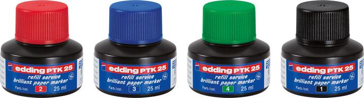 Produktbild Edding Nachfülltusche 25ml, schwarz (Marker Nachfülltusche, Schwarz)