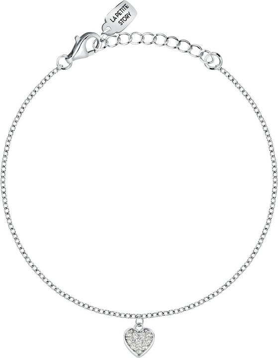 La Petite Story Silver bracelet with a heart Silver LPS05AWV30 (16 cm, 925er Silber)