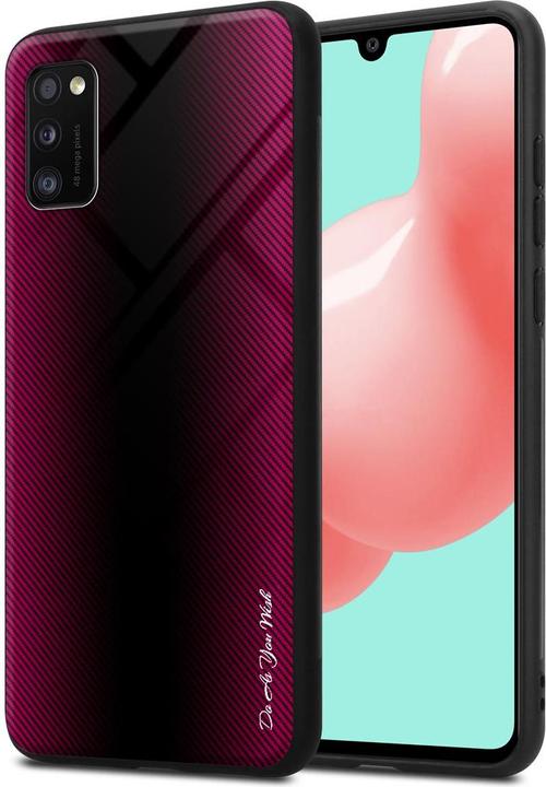 Produktbild Cadorabo TPU Gestreiftes Glas Cover (Samsung Galaxy A41)
