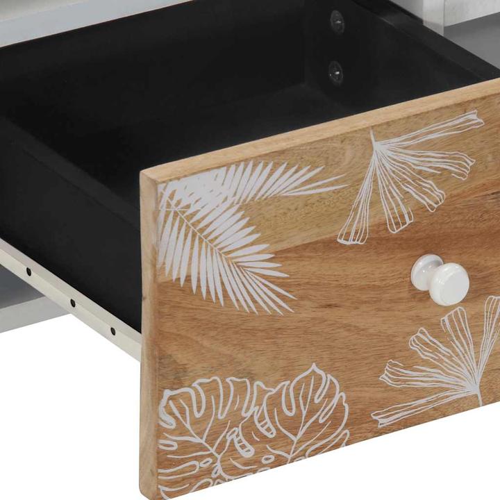 Image du produit VidaXL Meuble TV 100x33,5x46 cm en bois massif de manguier