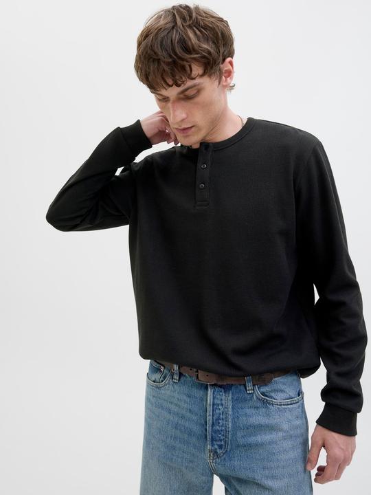 Actual product image Jack & Jones Jjedover Henley Ls Tee Noos (XS)