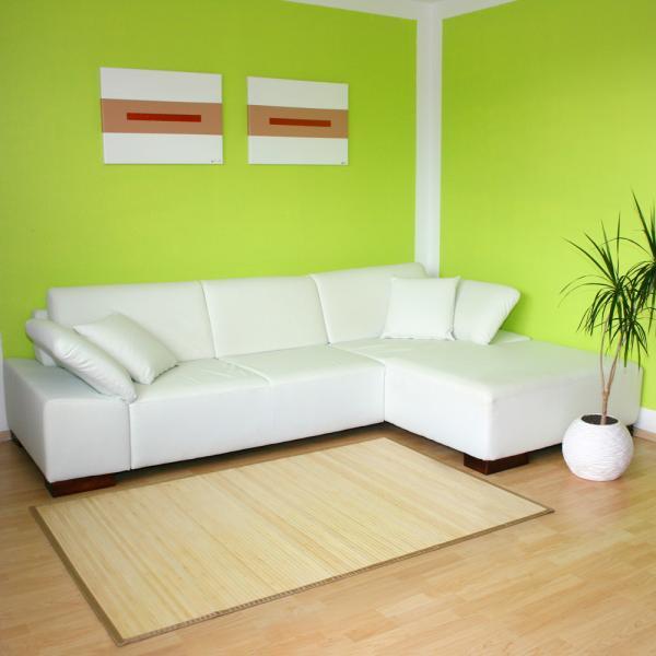 Produktbild Greendeco Bambusmatte Bambusteppich Teppich Bambus 80 x 240 natur (80 x 240 cm)