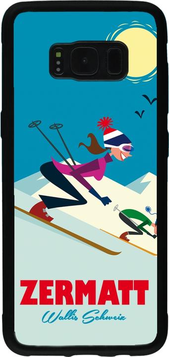 Image du produit PhoneLook Coque Silicone rigide noir Zermatt Ski Downhill (Samsung Galaxy S8)