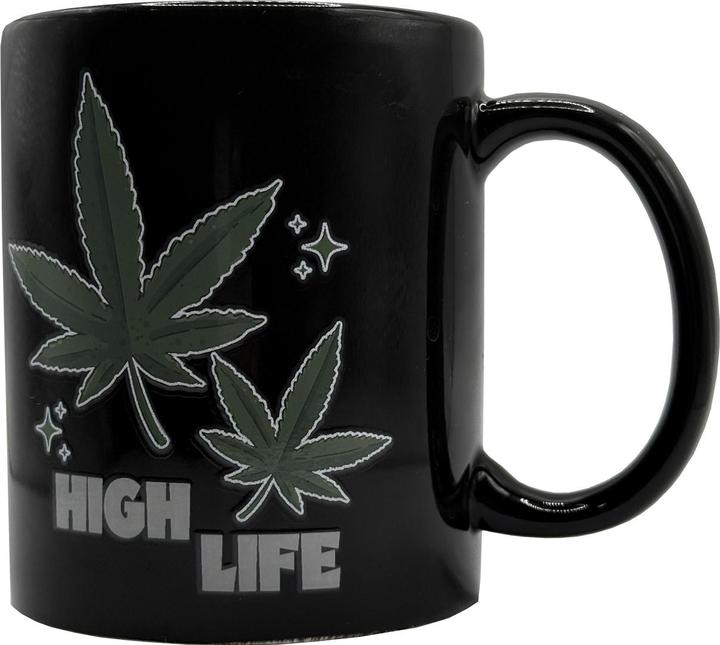 Actual product image Mad Monkey High Life Weed" mug - with colour change (300 ml)