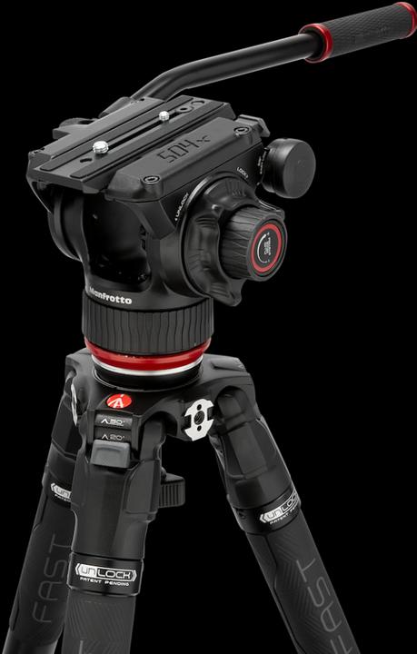 Produktbild Manfrotto 504X & CF Fast Sing Leg Tripod (Carbon)