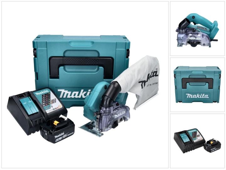 Produktbild Makita DCC 500 RG1J Akku Diamantschneider 18 V 125 mm Brushless + 1x Akku 6,0 Ah + Ladegerät + Makpa (Exzenterschleifer)