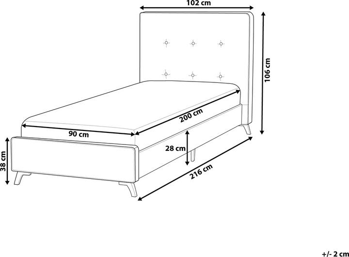 Actual product image Beliani Ambassador (90 x 200 cm)