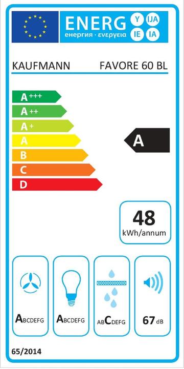 Energie-Label FAVORE 60 BL