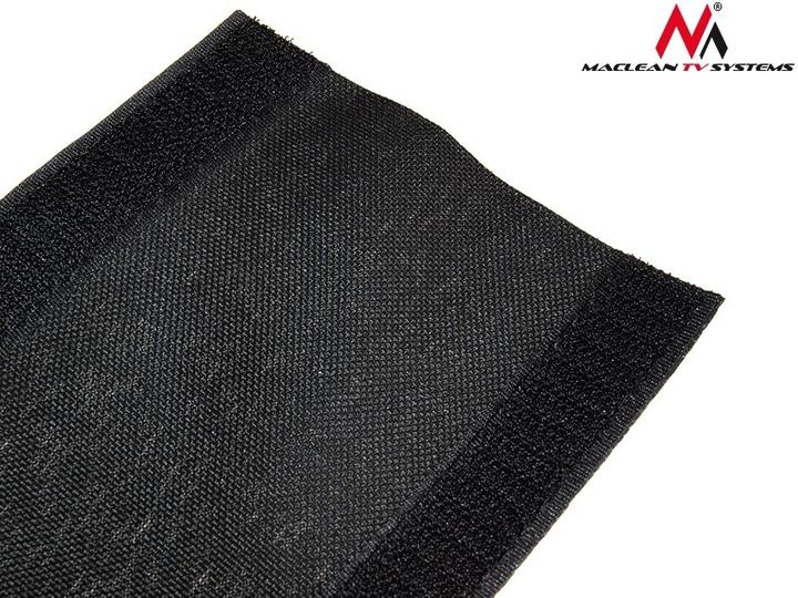 Produktbild Maclean MCTV-677 - Flexibler Kabelschutz aus Stoff mit Klettverschluss, 2 m, 105 mm, schwarz (Kabeldurchlass, 10 cm)