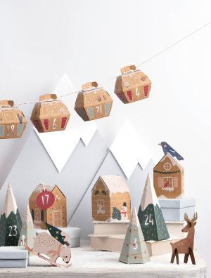Produktbild Folia Bastelset Stadt im Schnee
