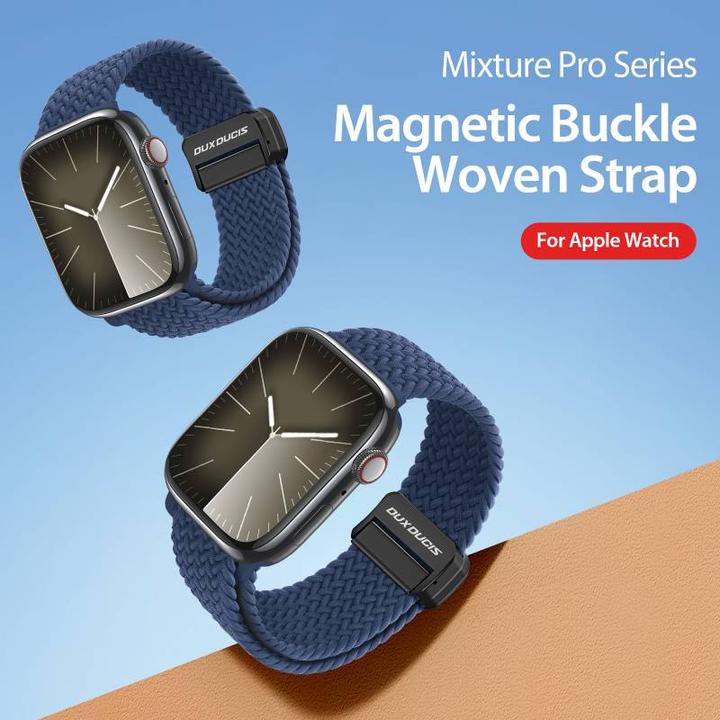Actual product image Dux Ducis Mixture Pro Strap Apple Watch 42mm/44mm/45mm/49mm - Blue (45 mm, 44 mm, 42 mm, 49 mm, Nylon)