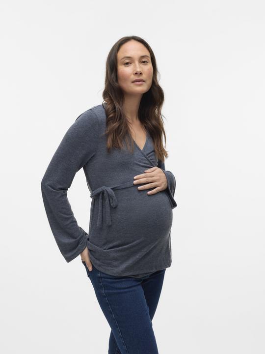 Produktbild Mamalicious Normal geschnitten V-Ausschnitt Top Bluse (XS)