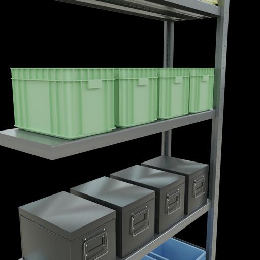 Immagine prodotto Schulte Lagertechnik MULTIplus250 sistema di alloggiamento aggiuntivo senza bulloni con bulloni di lunghezza