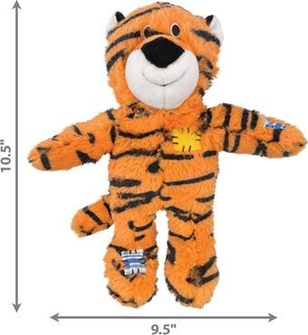 Produktbild KONG - Wild Knots Tiger Squeak Toy M/L (634.7376) (Plüschspielzeug Hund)