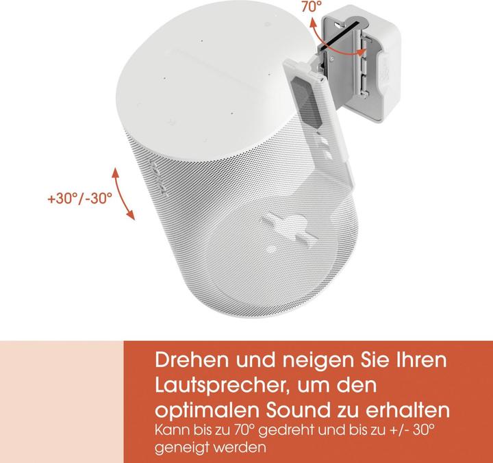 Produktbild Vogels SWM 4111 Sonos Era 100 Wandhalterung (1 Stk., Wandmontage, Drehbar, Neigbar)