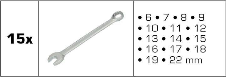 Produktbild Brilliant Tools Schlüsselsatz (18 mm, 10  mm, 15 mm, 13 mm, 17 mm, 22 mm, 12 mm, 14 mm, 19 mm, 11 mm, 16 mm)