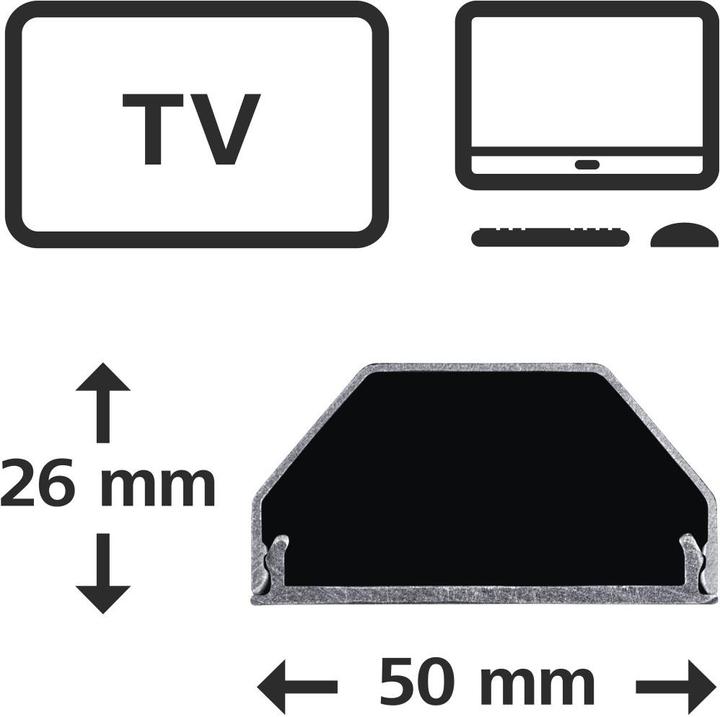 Produktbild Hama Alu-Kabelkanal (Kabelkanal, 110 cm)