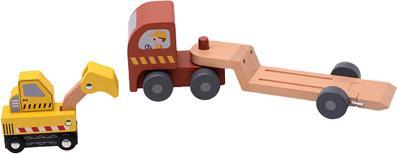 Actual product image Joeco Joueco wooden trailer with excavator