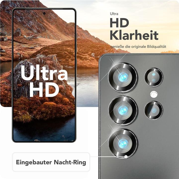 Produktbild Nalia Focus.Pro CLX - Kameraschutz Linsenglas Reflexionsfrei - Camera Lens Protector (1 Stück, Samsung Galaxy S25 Ultra)