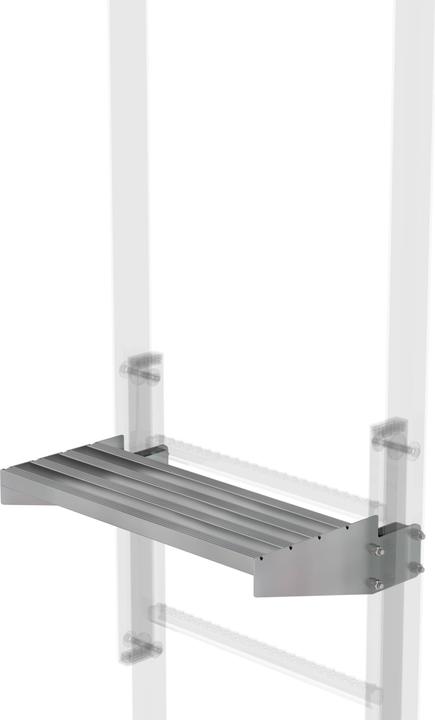 Actual product image Munk Exit Step Galvanised Steel Gap Width 250mm (30 cm)