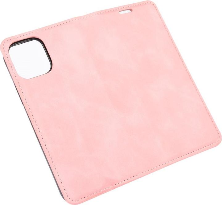 Actual product image Cover-Discount iPhone 12 / 12 Pro - Silky Stand Flip Case Cover pink (Apple iPhone 12, Apple iPhone 12 Pro)