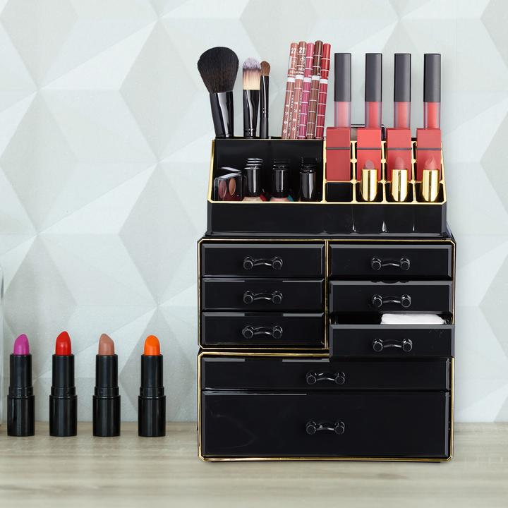 Image du produit Relaxdays Organiseur de maquillage 8 tiroirs