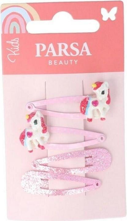 Parsa Beauty Parsa KIDS Haarclips, Einhorn und Glitzer (4 Stk.)