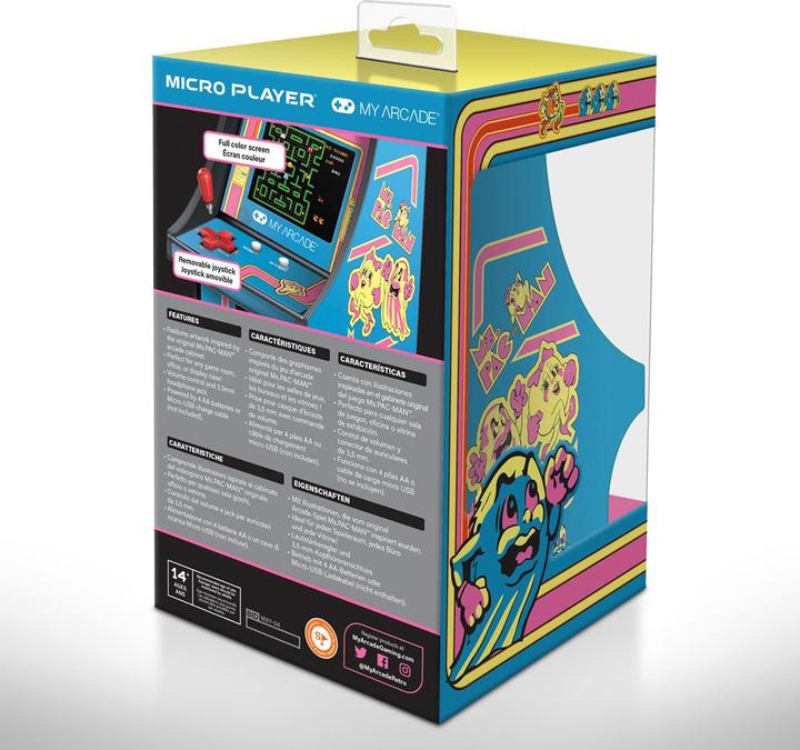 Produktbild MyArcade My Arcade MS. Pac-Man Collectible Micro Player Retro Arcade Machine - 6 Inch