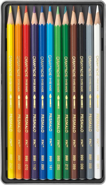 Immagine prodotto Caran d'Ache Prismalo Aquarelle Metallschachtel (Multicolore, 12 x)