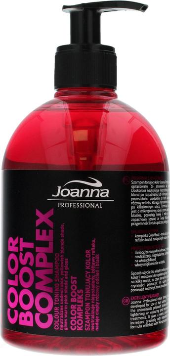 Actual product image Joanna Professional - Colour Boost Complex Colour Toning Shampoo 500G (500 ml, Liquid shampoo)
