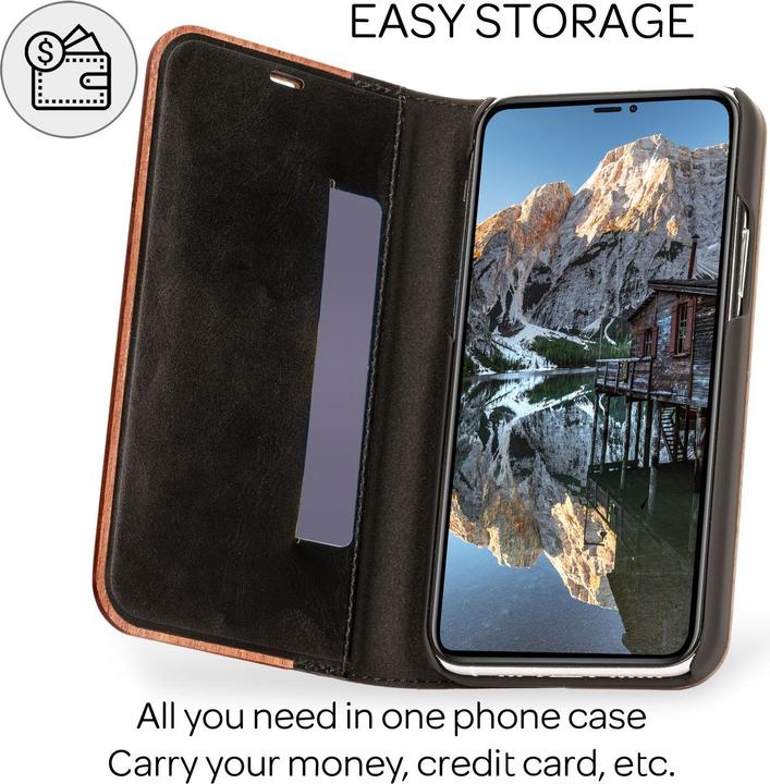 Produktbild Nalia Echt Holz Flipcase (Apple iPhone 13 Pro)