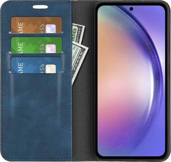 Immagine prodotto Cover-Discount Galaxy A55 - Custodia Stand Flip Cover blu (Samsung Galaxy A55)