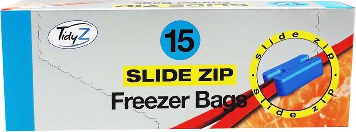 Actual product image Tidy Z Freezer Bags Large Resealable 15Pack (15 x)