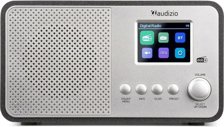 Produktbild Audizio DAB+ Radio Avio Silber, Radio Tuner: FM, DAB+ (DAB+, FM, Bluetooth)