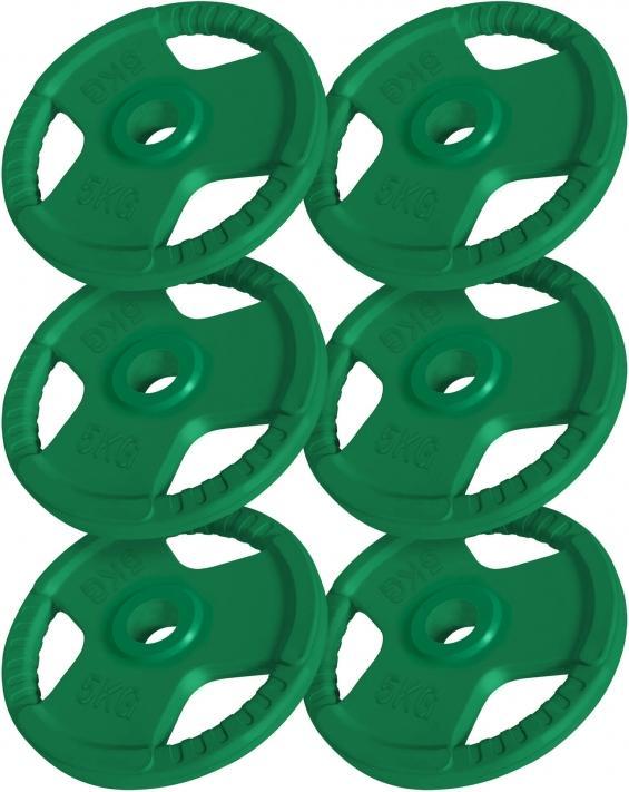 Produktbild Gorilla Sports Hantelscheiben (6 x 5 kg)