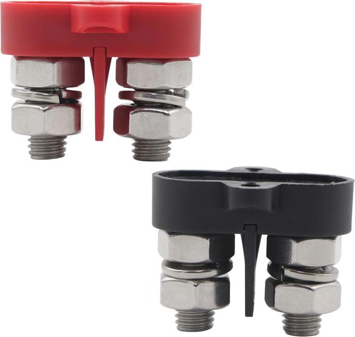 Image du produit Offgridtec Dual Terminal Stud / borne à vis double avec plaque d'isolation amovible 2 x M10 (3/8")