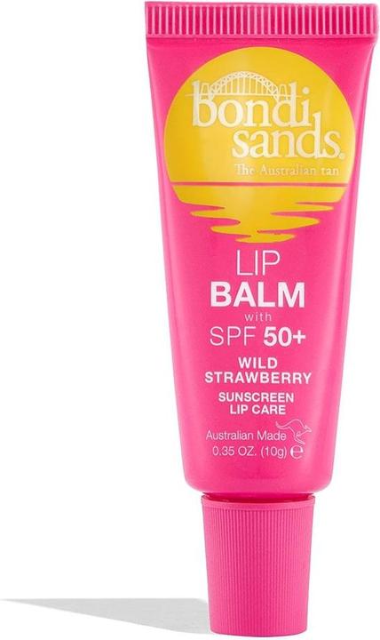 Bondi Sands Lip Balm SPF 50 Wild Strawberry Moisturizing Lip Care with Sun Protection 10g