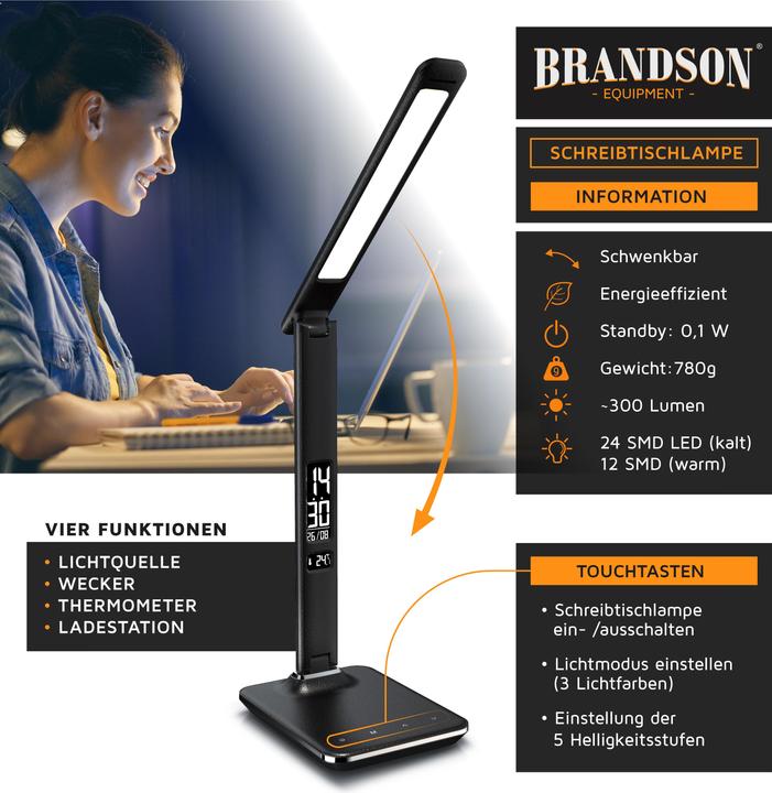 Image du produit Brandson Lampe de bureau (300 lm)