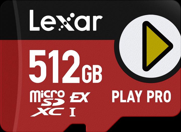 Image du produit Lexar Play Pro (512 Go, microSD Express, U3, UHS-I)